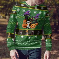Cat Cute Witcher Noel Christmas Ugly Christmas Sweater Xmas Holiday Patterns - Wonder Print Shop