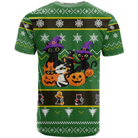 Cat Cute Witcher Noel Christmas T Shirt Xmas Holiday Patterns - Wonder Print Shop