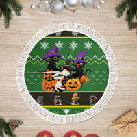 Cat Cute Witcher Noel Christmas Tree Skirt Xmas Holiday Patterns - Wonder Print Shop