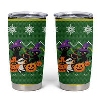 Cat Cute Witcher Noel Christmas Tumbler Cup Xmas Holiday Patterns - Wonder Print Shop