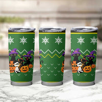 Cat Cute Witcher Noel Christmas Tumbler Cup Xmas Holiday Patterns - Wonder Print Shop
