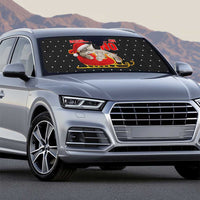 Cat Dashing Through The No Christmas Auto Sun Shade Xmas Holiday Patterns - Wonder Print Shop