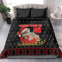 Cat Dashing Through The No Christmas Bedding Set Xmas Holiday Patterns - Wonder Print Shop