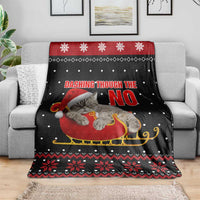 Cat Dashing Through The No Christmas Blanket Xmas Holiday Patterns - Wonder Print Shop