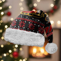 Cat Dashing Through The No Christmas Santa Hat Xmas Holiday Patterns - Wonder Print Shop