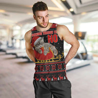 Cat Dashing Through The No Christmas Men Tank Top Xmas Holiday Patterns - Wonder Print Shop