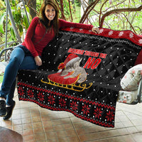 Cat Dashing Through The No Christmas Quilt Xmas Holiday Patterns - Wonder Print Shop