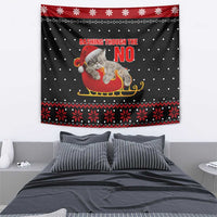Cat Dashing Through The No Christmas Tapestry Xmas Holiday Patterns - Wonder Print Shop