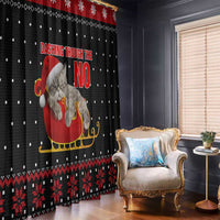 Cat Dashing Through The No Christmas Window Curtain Xmas Holiday Patterns - Wonder Print Shop
