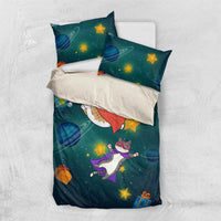 Cat Galaxy Christmas Bedding Set Xmas Holiday Patterns - Wonder Print Shop