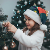 Cat Galaxy Christmas Santa Hat Xmas Holiday Patterns - Wonder Print Shop