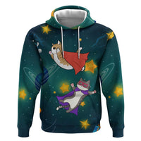 Cat Galaxy Christmas Hoodie Xmas Holiday Patterns - Wonder Print Shop