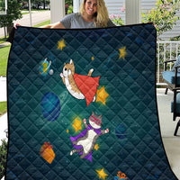 Cat Galaxy Christmas Quilt Xmas Holiday Patterns - Wonder Print Shop