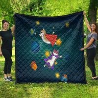 Cat Galaxy Christmas Quilt Xmas Holiday Patterns - Wonder Print Shop