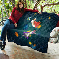 Cat Galaxy Christmas Quilt Xmas Holiday Patterns - Wonder Print Shop