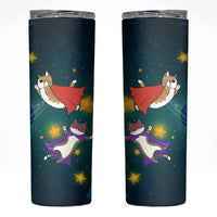Cat Galaxy Christmas Skinny Tumbler Xmas Holiday Patterns - Wonder Print Shop