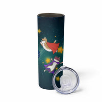 Cat Galaxy Christmas Skinny Tumbler Xmas Holiday Patterns - Wonder Print Shop