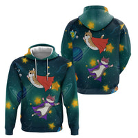 Cat Galaxy Christmas Zip Hoodie Xmas Holiday Patterns - Wonder Print Shop