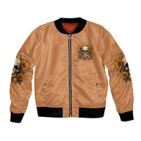 She Is Sunshine Sunflower Skull Bomber Jacket - Wonder Print Shop
