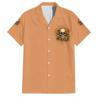 She Is Sunshine Sunflower Skull Family Matching Off Shoulder Maxi Dress and Hawaiian Shirt - Wonder Print Shop