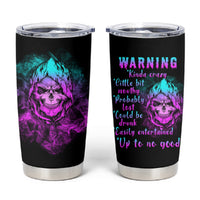 Warning Kinda Crazy Skull Tumbler Cup - Wonder Print Shop