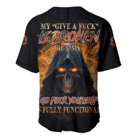My Give A F Reaper Fire All Baseball Jersey - Wonder Print Shop