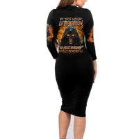 My Give A F Reaper Fire All Family Matching Long Sleeve Bodycon Dress and Hawaiian Shirt - Wonder Print Shop