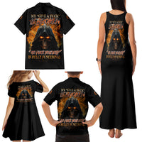 My Give A F Reaper Fire All Family Matching Tank Maxi Dress and Hawaiian Shirt - Wonder Print Shop
