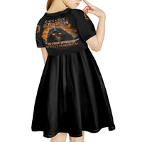 My Give A F Reaper Fire All Kid Short Sleeve Dress - Wonder Print Shop