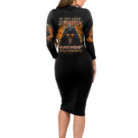 My Give A F Reaper Fire All Long Sleeve Bodycon Dress - Wonder Print Shop