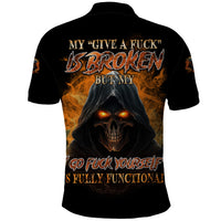 My Give A F Reaper Fire All Polo Shirt - Wonder Print Shop
