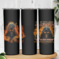 My Give A F Reaper Fire All Skinny Tumbler - Wonder Print Shop