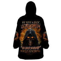 My Give A F Reaper Fire All Wearable Blanket Hoodie - Wonder Print Shop