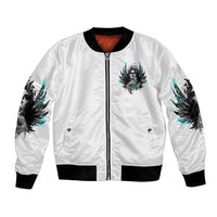I Am The Storm Sugar Skull Bomber Jacket - Wonder Print Shop
