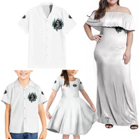 I Am The Storm Sugar Skull Family Matching Off Shoulder Maxi Dress and Hawaiian Shirt - Wonder Print Shop