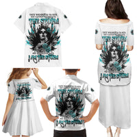 I Am The Storm Sugar Skull Family Matching Puletasi Dress and Hawaiian Shirt - Wonder Print Shop
