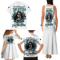I Am The Storm Sugar Skull Family Matching Tank Maxi Dress and Hawaiian Shirt - Wonder Print Shop
