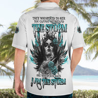I Am The Storm Sugar Skull Hawaiian Shirt - Wonder Print Shop