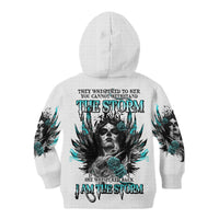 I Am The Storm Sugar Skull Kid Hoodie - Wonder Print Shop