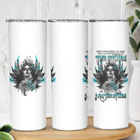 I Am The Storm Sugar Skull Skinny Tumbler - Wonder Print Shop