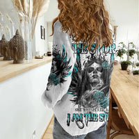 I Am The Storm Sugar Skull Women Casual Shirt - Wonder Print Shop