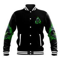 I'm Never Alone My Demons Are With Me 24/7 Baseball Jacket - Wonder Print Shop