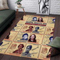 Brains Beauty And Breakthroughs Area Rug African Trailblazing Women Inventors and Innovators - Wonder Print Shop