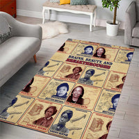 Brains Beauty And Breakthroughs Area Rug African Trailblazing Women Inventors and Innovators - Wonder Print Shop