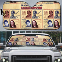 Brains Beauty And Breakthroughs Auto Sun Shade African Trailblazing Women Inventors and Innovators - Wonder Print Shop