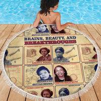 Brains Beauty And Breakthroughs Beach Blanket African Trailblazing Women Inventors and Innovators - Wonder Print Shop