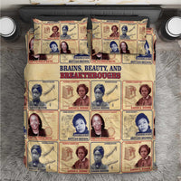 Brains Beauty And Breakthroughs Bedding Set African Trailblazing Women Inventors and Innovators - Wonder Print Shop