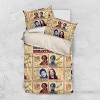 Brains Beauty And Breakthroughs Bedding Set African Trailblazing Women Inventors and Innovators - Wonder Print Shop