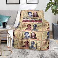 Brains Beauty And Breakthroughs Blanket African Trailblazing Women Inventors and Innovators - Wonder Print Shop
