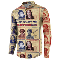 Brains Beauty And Breakthroughs Button Sweatshirt African Trailblazing Women Inventors and Innovators - Wonder Print Shop